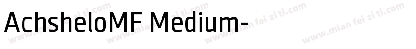 AchsheloMF Medium字体转换